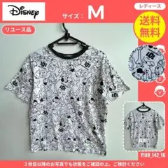 【Disney】 (M) リユース品: Tシャツ 101匹わんちゃん 総柄のサムネイル