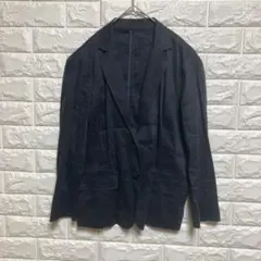 【アマカ】（M）リネンブレンドシャツ オープンカラー フォーマルカジュアルのサムネイル