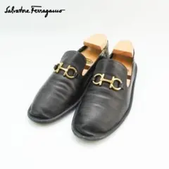 サルヴァトーレフェラガモ 8 26.0 ローファー ガンチーニ 黒/ED19