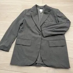 H&M テーラードジャケット グレー　Sサイズ　レディース　綺麗めのサムネイル