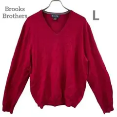 ブルックスブラザーズ レディースニットセーター 赤 L メリーノウール【1390