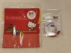 HELLOKITTY 3COINS コンパクトミラー &巾着ポーチ　キティのサムネイル