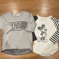 VOYAプリント長袖シャツ2枚セット