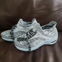 スニーカー レディース ニットアッパー  エアクッション