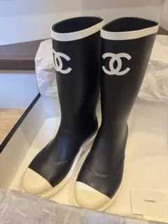 新品 CHANEL レインブーツ 37 ジェニー着用 大人気 - メルカリ