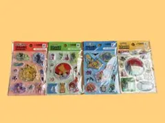 【韓国限定】ポケモンキラキラステッカー 4点セット新品