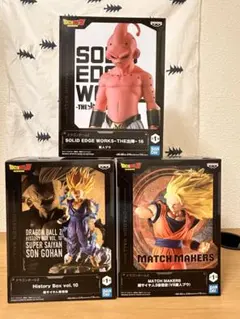 ドラゴンボール フィギュア 3体セット　魔人ブウ、孫悟飯、孫悟空