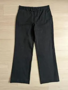 agnes b 　コットンストレートパンツ　size40 ブラック フランス製のサムネイル