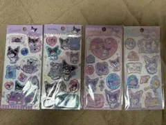 マイメロ　クロミ ウォーターシール 3D 立体 ４枚セット