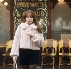 Herlipto Winter Love Faux Fur Coat モカ S