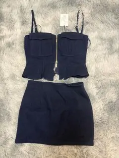 ROBE de FLEURS Glossy セットアップミニキャバドレス