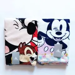 ディズニーストア ☆ ミッキー&フレンズ バスタオル ②種類【新品＆タグつき】のサムネイル