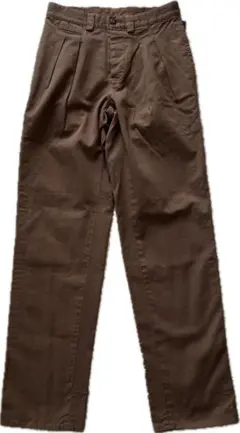 PT01 ブラウン ツータックチノパン　28