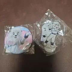 埼玉西武ライオンズ　レオ　缶バッジ　アクスタ