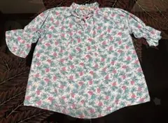 PAUL & JOEユニクロ　コラボ　ブラウス　ポール&ジョー　花柄　リボン