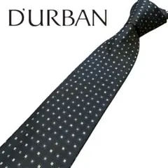 D'URBAN 星柄 ネクタイ ブラック