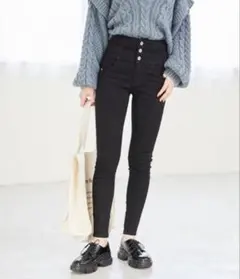 Heather ヘザー　ISKOスキニー　ブラックのサムネイル