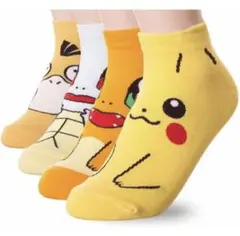 【新品未使用】ポケモン　キッズ靴下　4種セット　18-22センチくらい