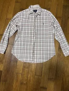 EAST BOY 長袖チェックシャツ ブラウン Mサイズのサムネイル