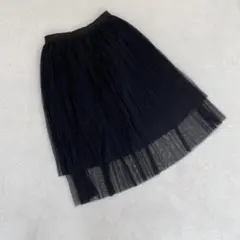 ⭐️グローバルワーク⭐️プリーツスカート シースルー カジュアル オフィス