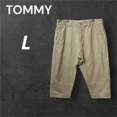 TOMMY トミー L ベージュ パステルカラーロゴ ハーフパンツ ロールアップのサムネイル