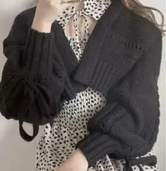 新品タグ付き♡SNIDEL♡ドロストケーブルカーディガン