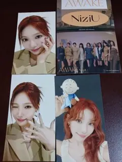 NiziU AWAKE初回A通常限定 トレカ ステッカー5枚 マユカMAYUKA