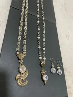 値下げ交渉OK❣️シファーテリー　ネックレス＆ピアス4点セット