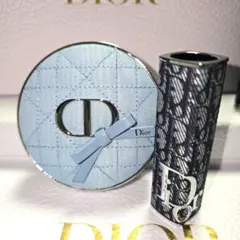 ディオールクッションケース リップケースフラワーカナージュ2個セット Dior♥ディオールクッションケース リップケースフラワーカナージュ2個