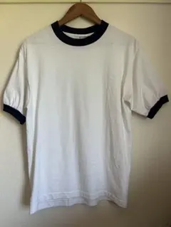シシクイリンガーTシャツ ホワイト ブルーC vintage Tee - メルカリ