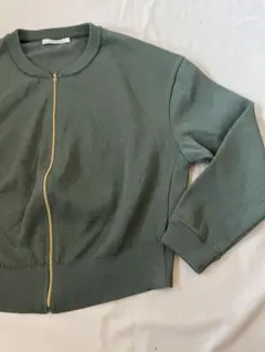 美品　MACPHEE グリーン ジップアップジャケットのサムネイル
