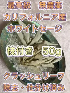 最高級 無農薬 カリフォルニア産 ホワイトセージ 50gのサムネイル