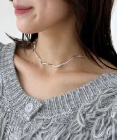 Heather ウネウネパールネックレス