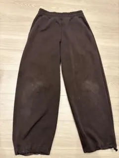 UNIQLO C スウェットワイドパンツ ダークブラウンSサイズ