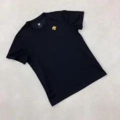 デサント　Tシャツ ロゴ刺繍 吸汗速乾 ブラック 半袖M