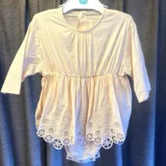 MARL MARL マールマール　ピンク ワンピース レース　ロンパース　80