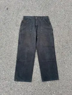 carhartt カーハートダブルニーブラック W34 L30