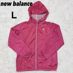 new balance ピンク ドット柄 ジャンパー L ゴルフ　スポーツのサムネイル