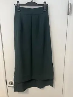 ナノユニバース　ロングタイトスカート　ダークグリーン　サイズ38（Mサイズ）