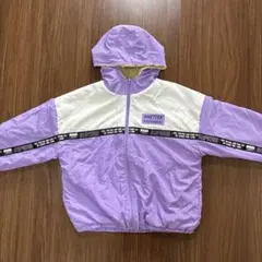 フード付きパープルジャケット