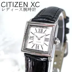 稼働/新品電池 CITIZEN XC クォーツ レディース腕時計 スクエア