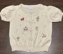 axes femme kidz 140 半袖カーディガン