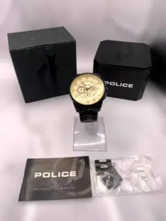 POLICE クロノグラフ 腕時計 本体 ホワイト11289J - メルカリ