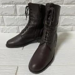 REGAL リーガル レースアップブーツ 23.5cm 茶 サイドジップ