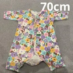 OCEAN & GROUND 花柄カバーオール サイズ70