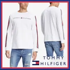 ロンT トミー TOMMY ロゴ ロング スリーブ Tシャツ ホワイトUS/S