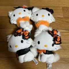 チャーミーキティ ハロウィン ぬいぐるみ マスコット　4点セット