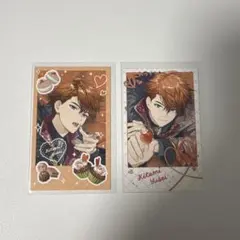 にじさんじMelty Valentineランダムチェキ風カード北見遊征２枚セット