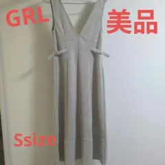 グレイル★サイドベルトスエードポンチフレアジャンパースカート★S