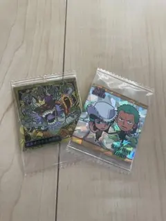 ワンピース　ホログラムシールステッカー 2枚セット